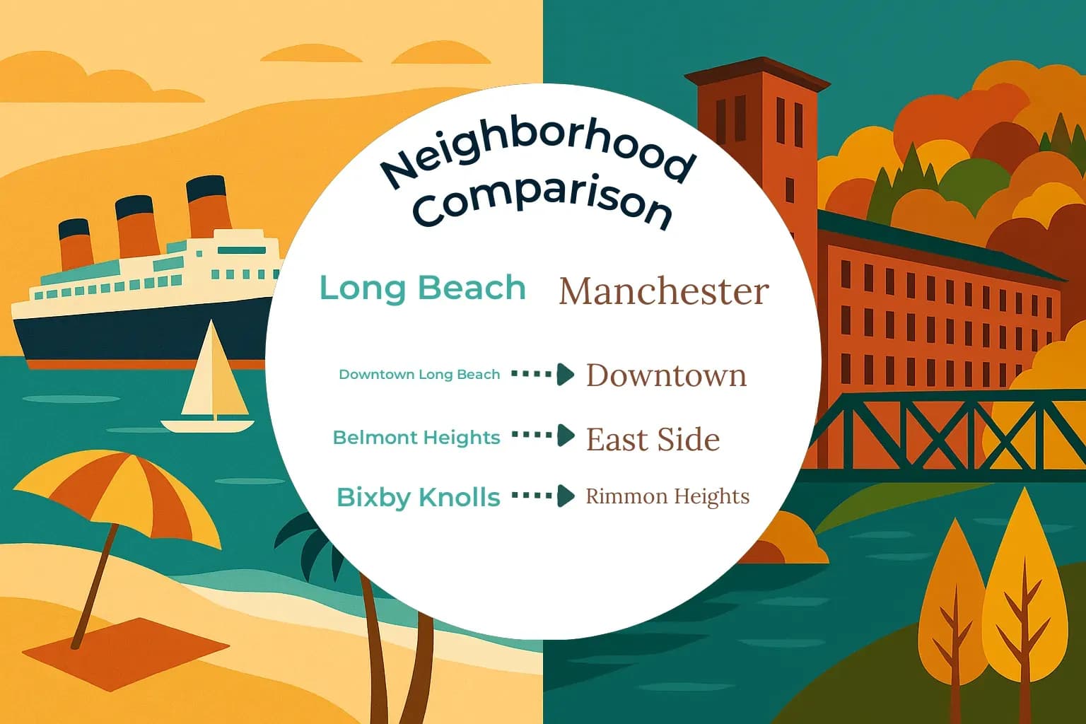 Long Beach vs Manchester Neighborhood Comparison