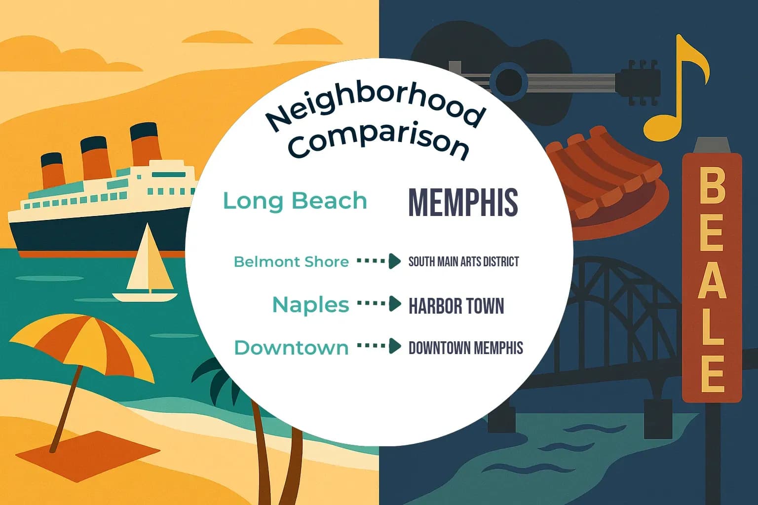 Long Beach vs Memphis Neighborhood Comparison