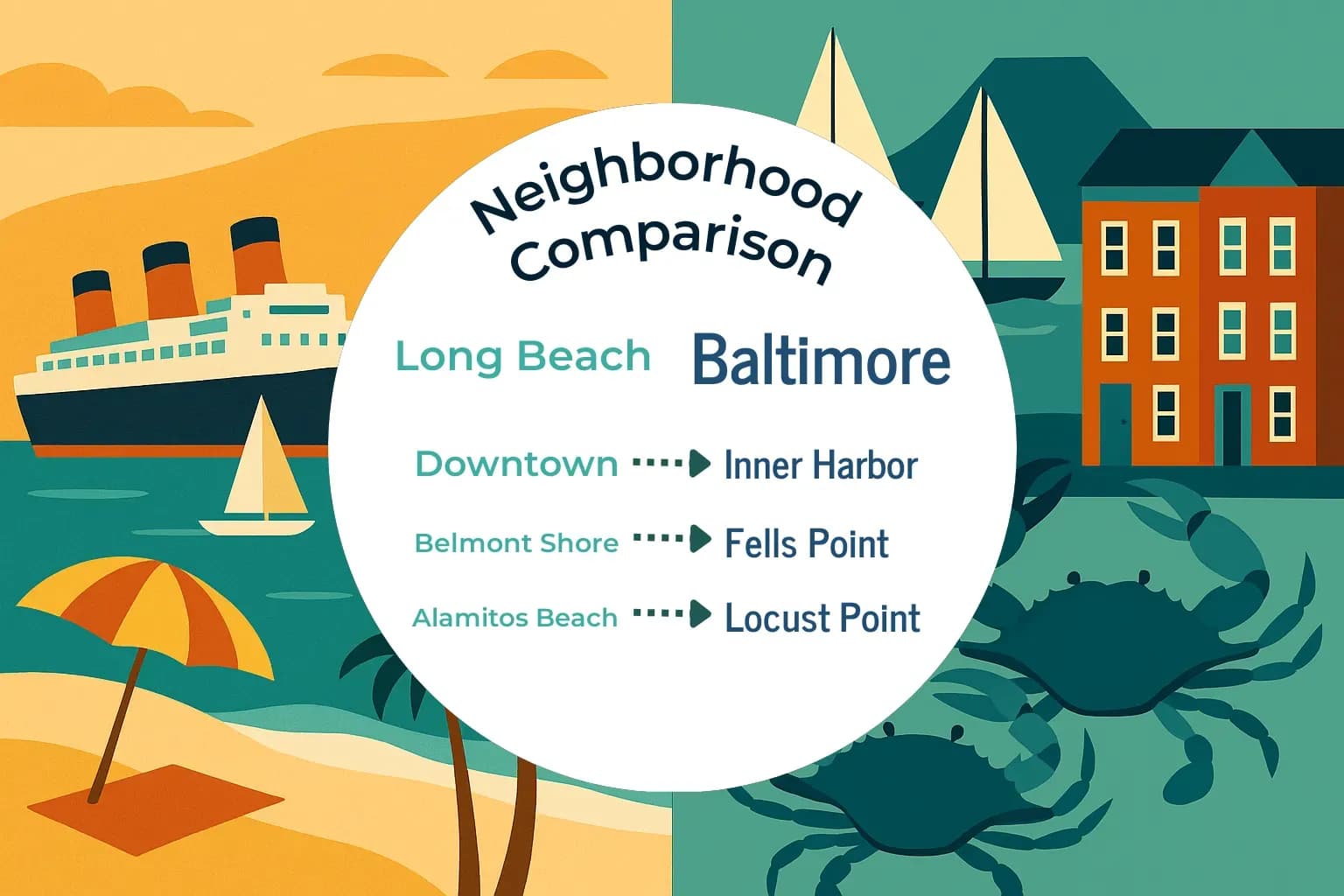 Long Beach vs Baltimore Neighborhood Comparison