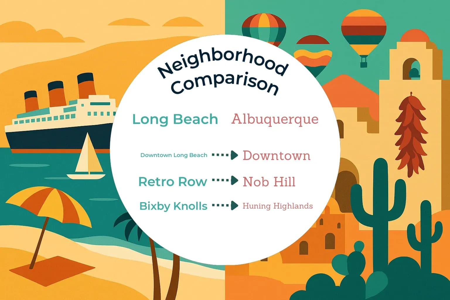 Long Beach vs Albuquerque Neighborhood Comparison