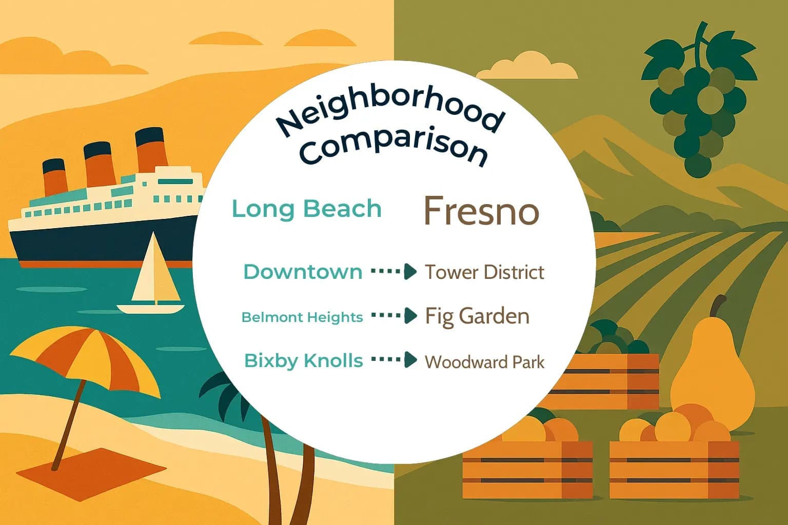 Long Beach vs Fresno Neighborhood Comparison