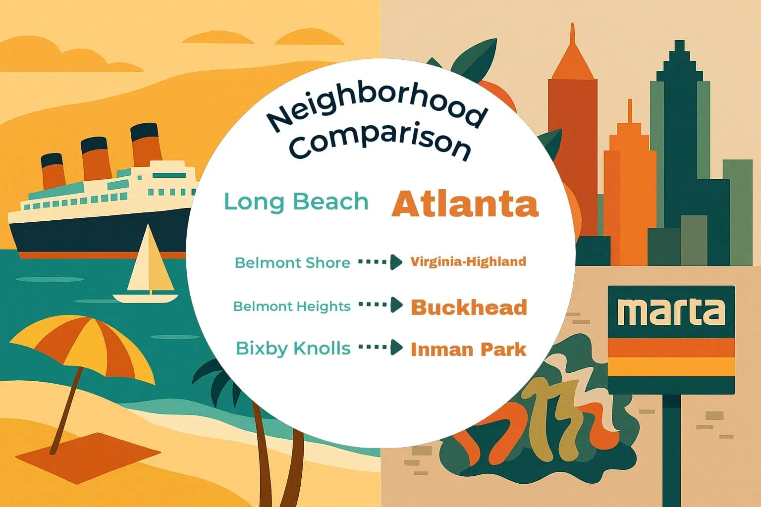 Long Beach vs Atlanta Neighborhood Comparison