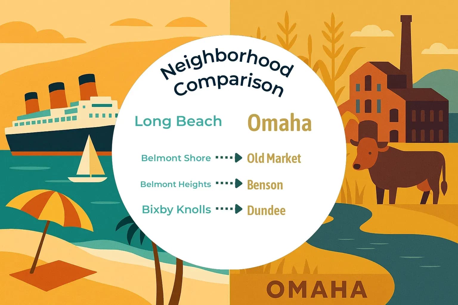 Long Beach vs Omaha Neighborhood Comparison