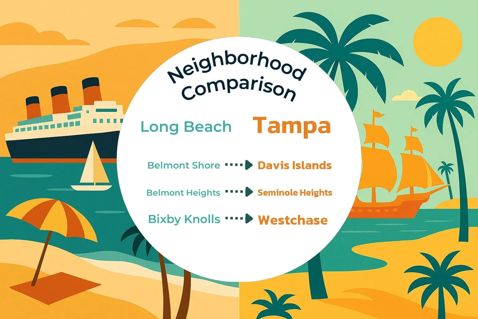 Long Beach vs Tampa Neighborhood Comparison