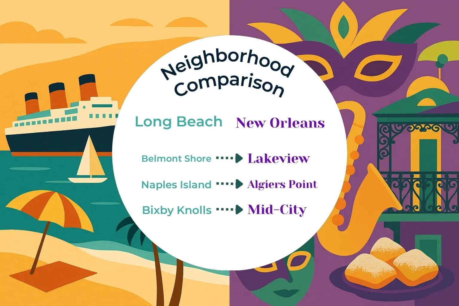 Long Beach vs New Orleans Neighborhood Comparison