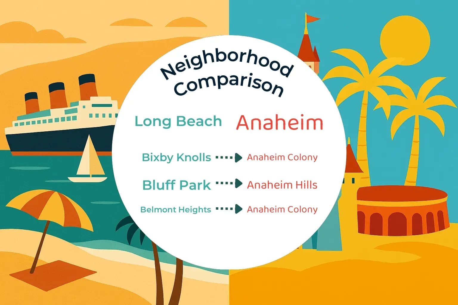 Long Beach vs Anaheim Neighborhood Comparison