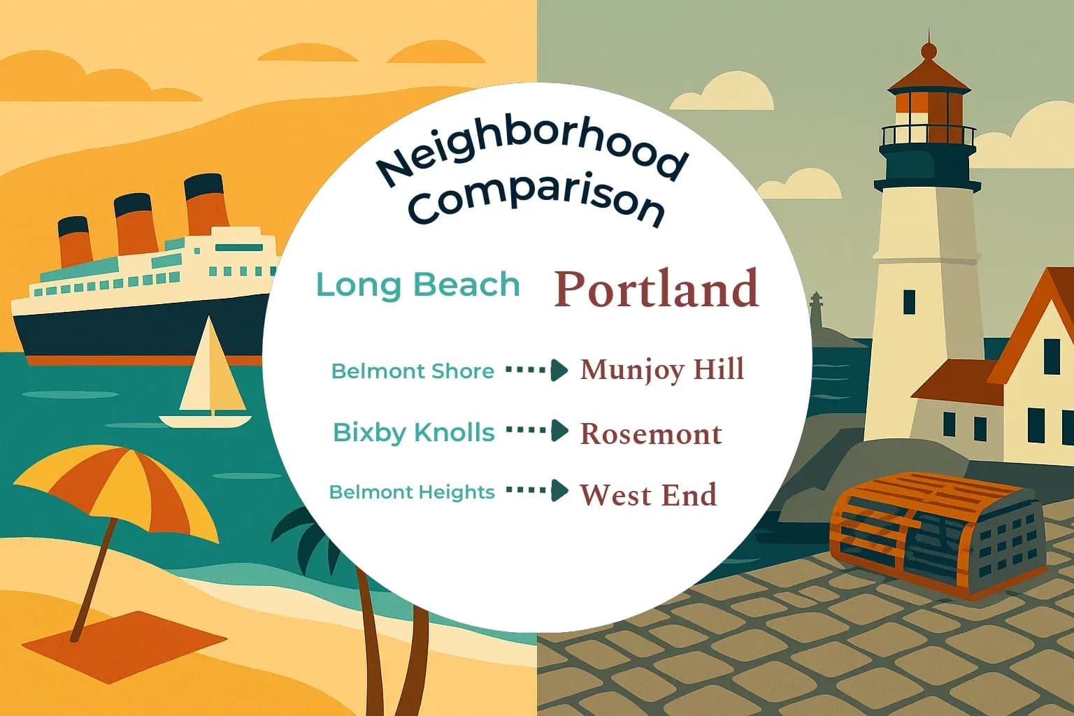 Long Beach vs Portland Neighborhood Comparison