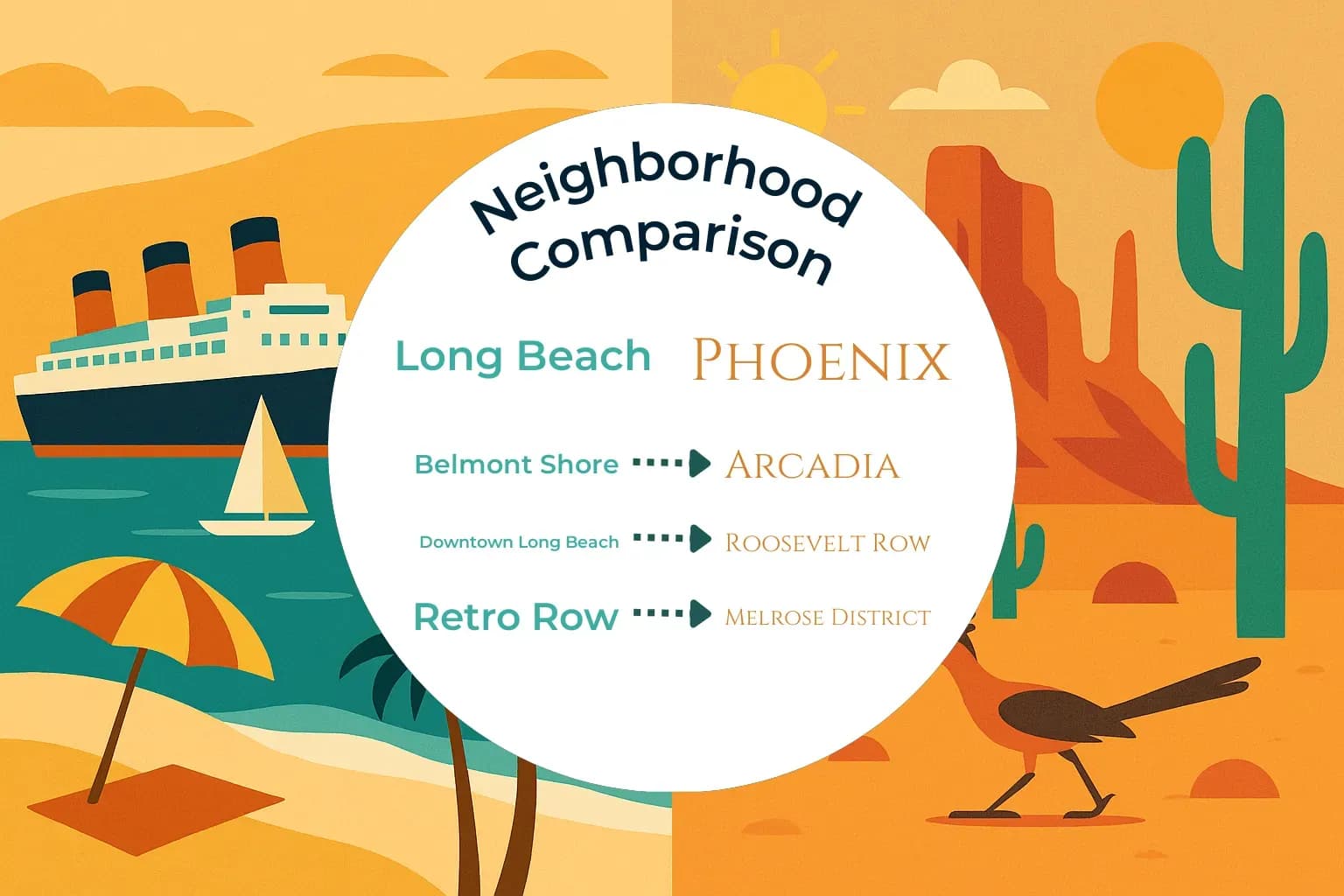 Long Beach vs Phoenix Neighborhood Comparison
