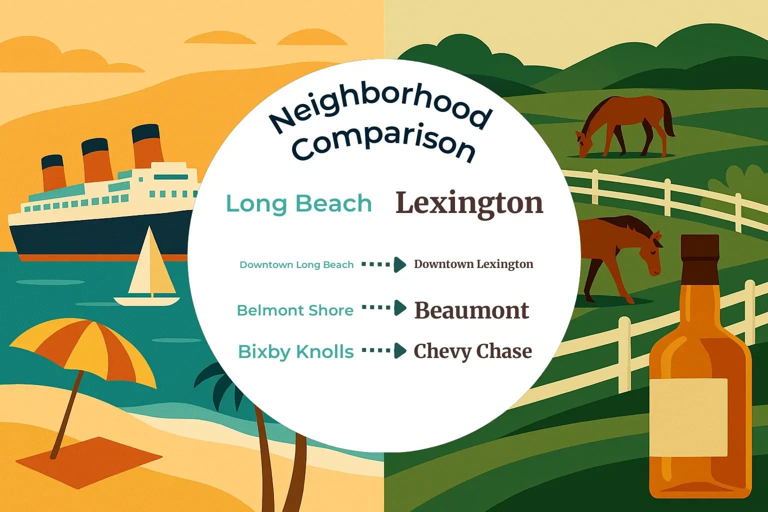 Long Beach vs Lexington Neighborhood Comparison