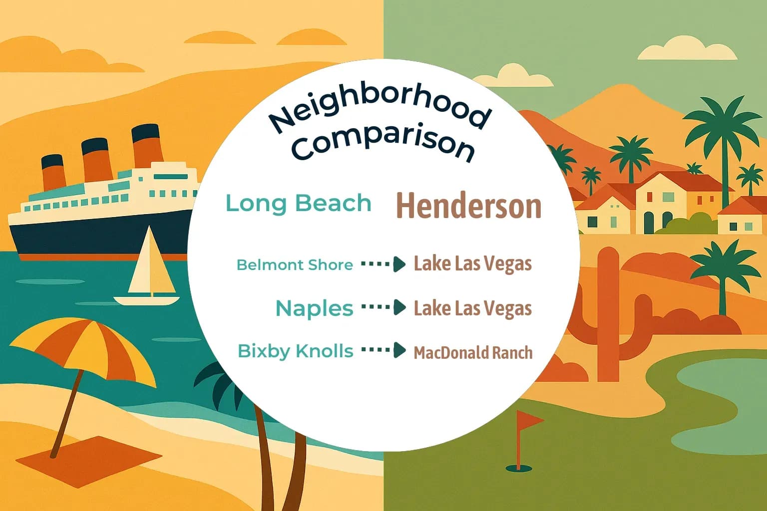 Long Beach vs Henderson Neighborhood Comparison