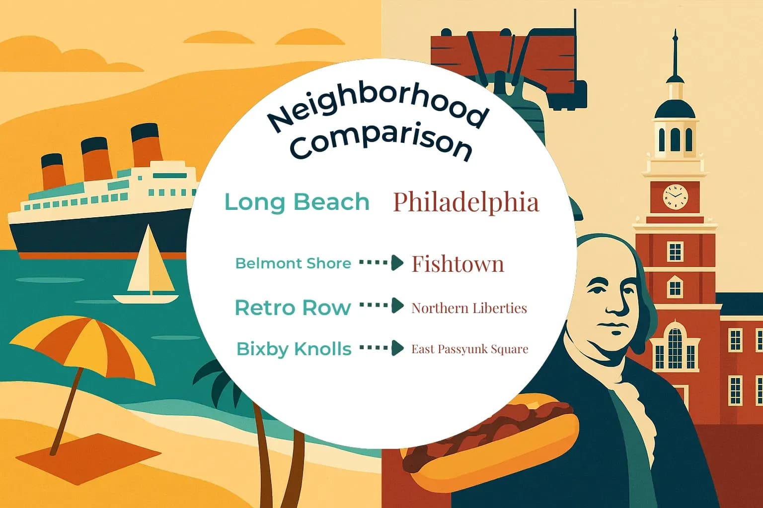 Long Beach vs Philadelphia Neighborhood Comparison