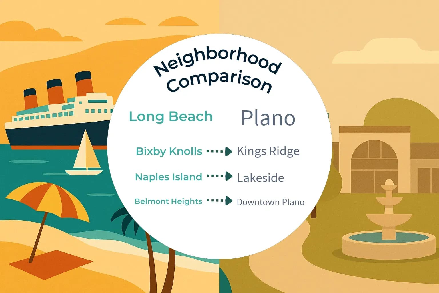 Long Beach vs Plano Neighborhood Comparison
