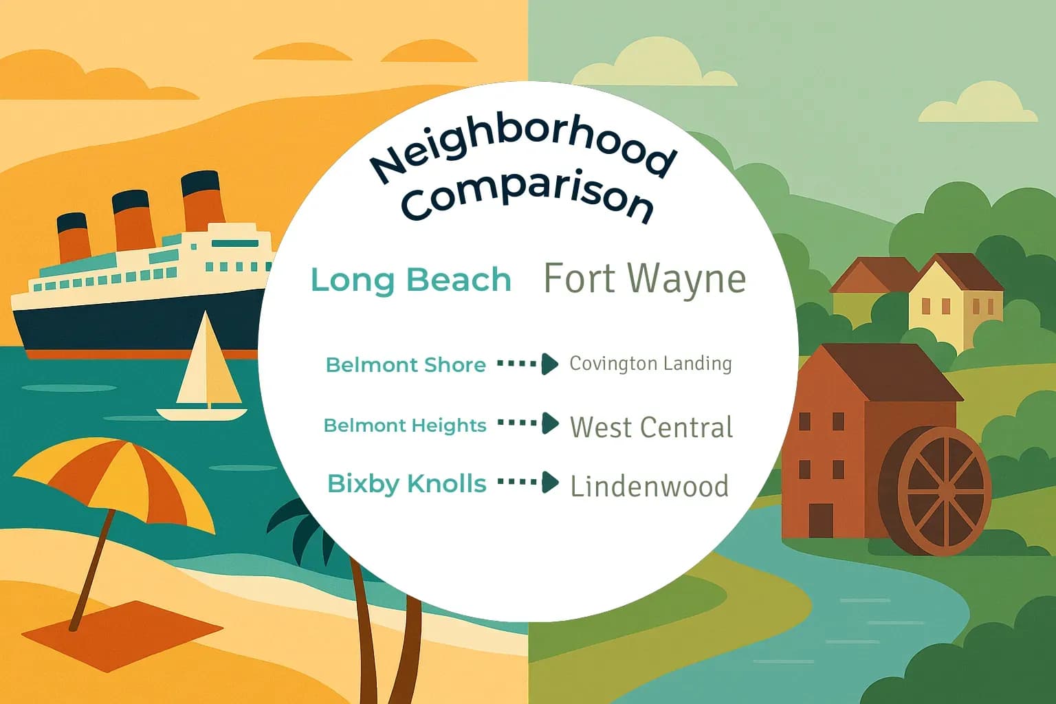 Long Beach vs Fort Wayne Neighborhood Comparison