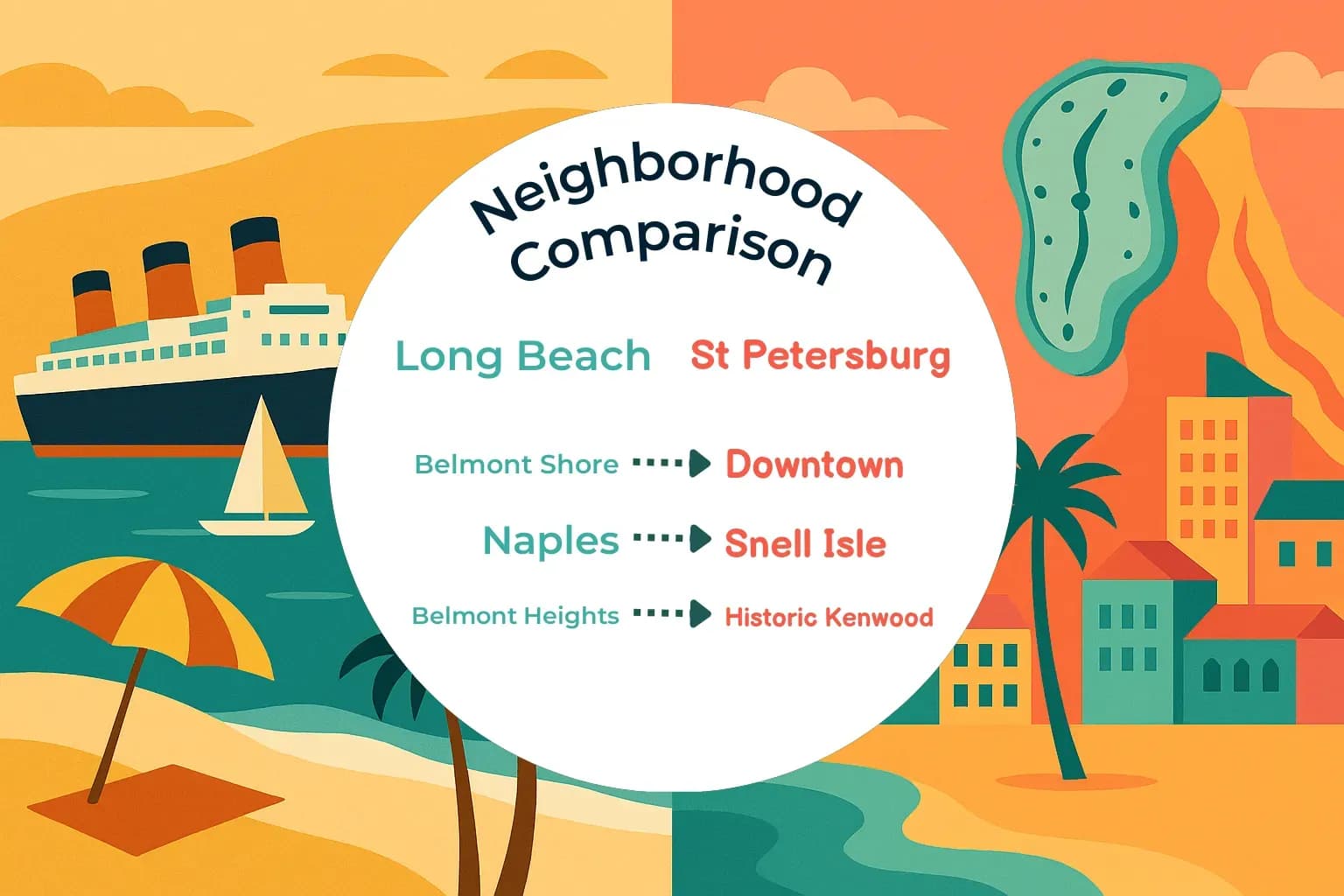 Long Beach vs St. Petersburg Neighborhood Comparison