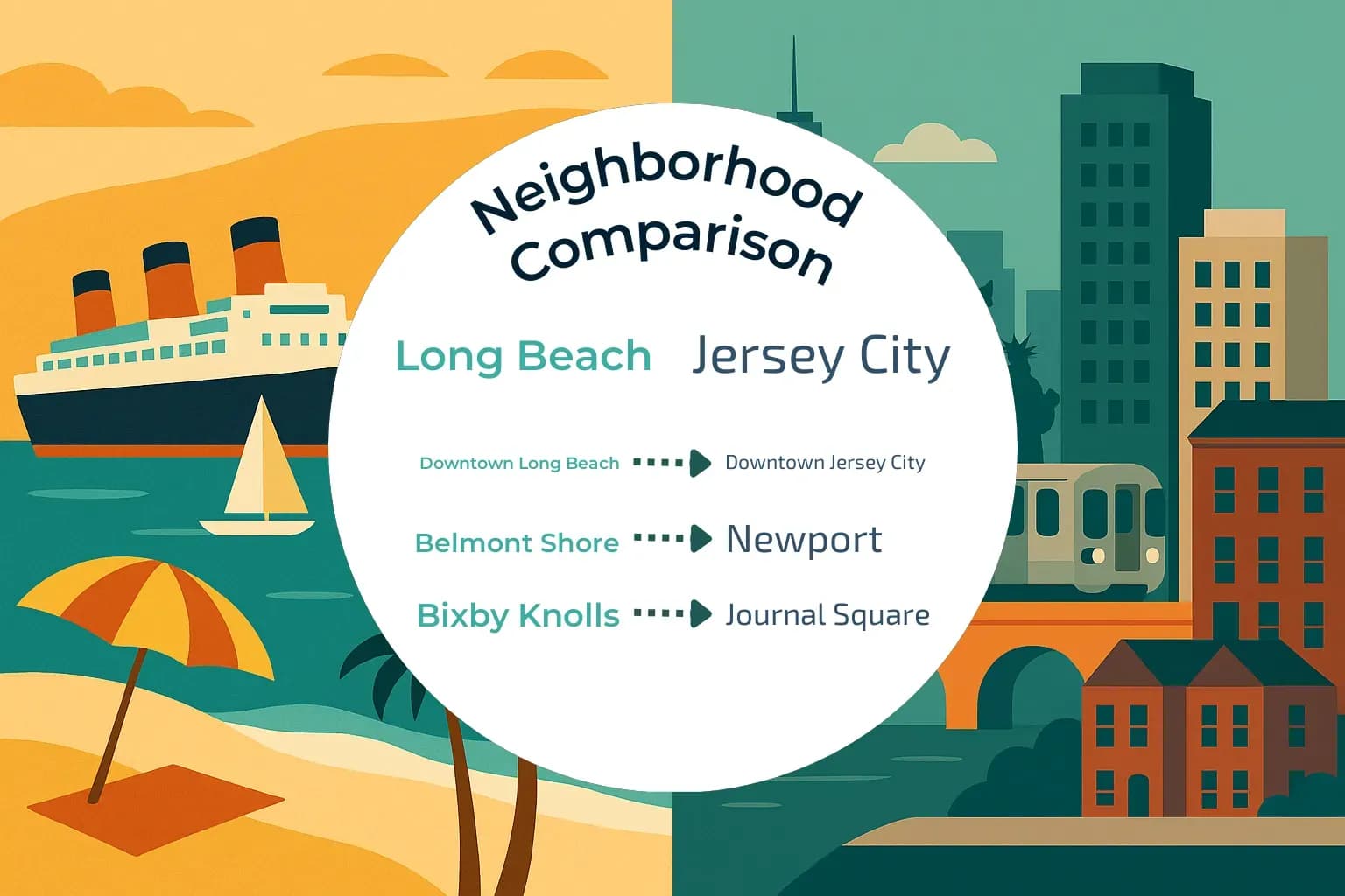 Long Beach vs Jersey City Neighborhood Comparison