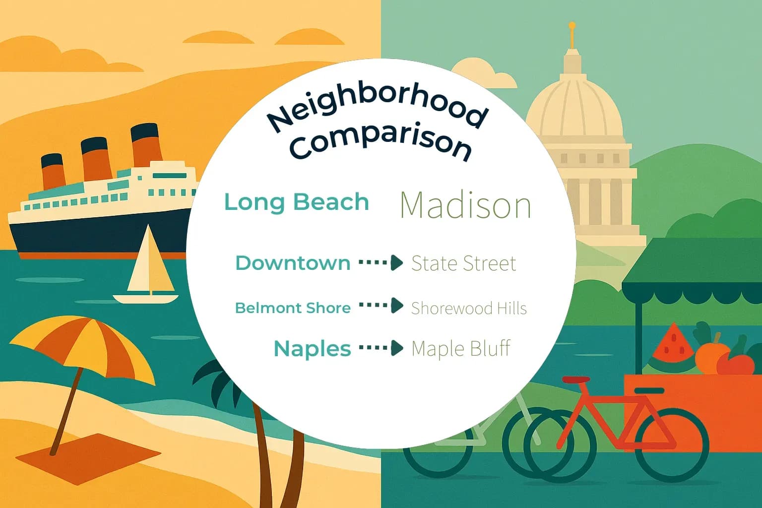 Long Beach vs Madison Neighborhood Comparison