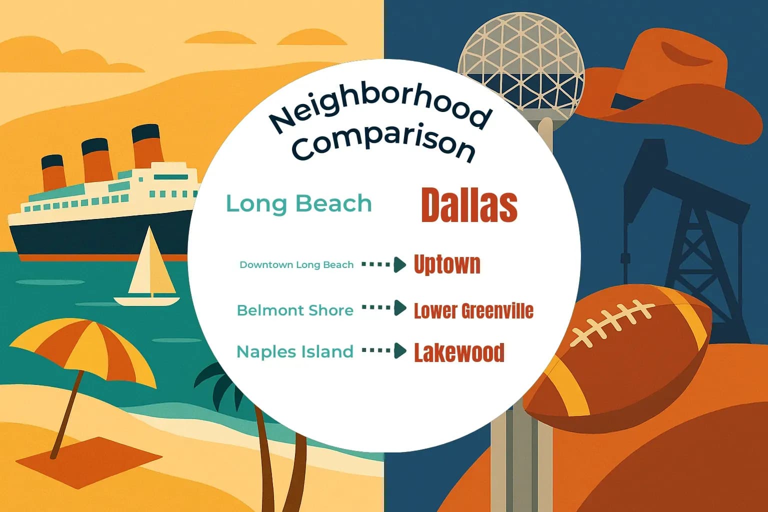 Long Beach vs Dallas Neighborhood Comparison