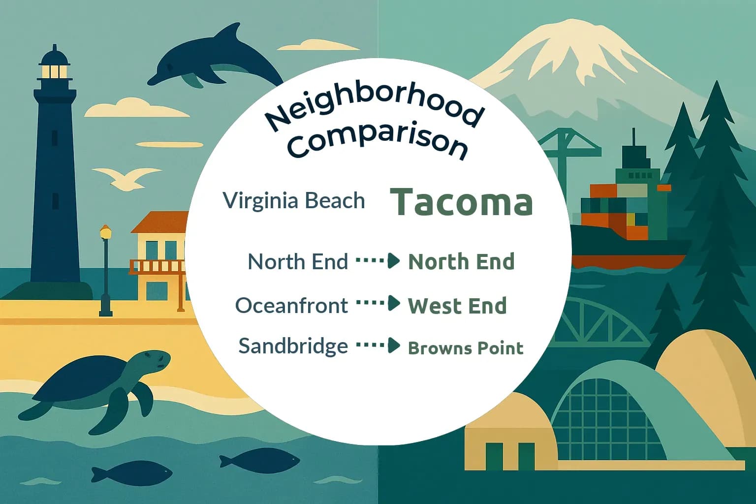 Virginia Beach vs Tacoma Neighborhood Comparison