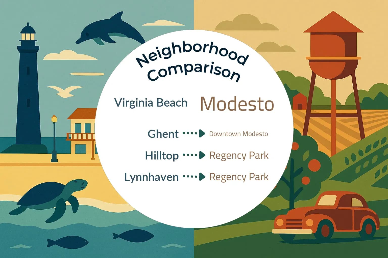 Virginia Beach vs Modesto Neighborhood Comparison