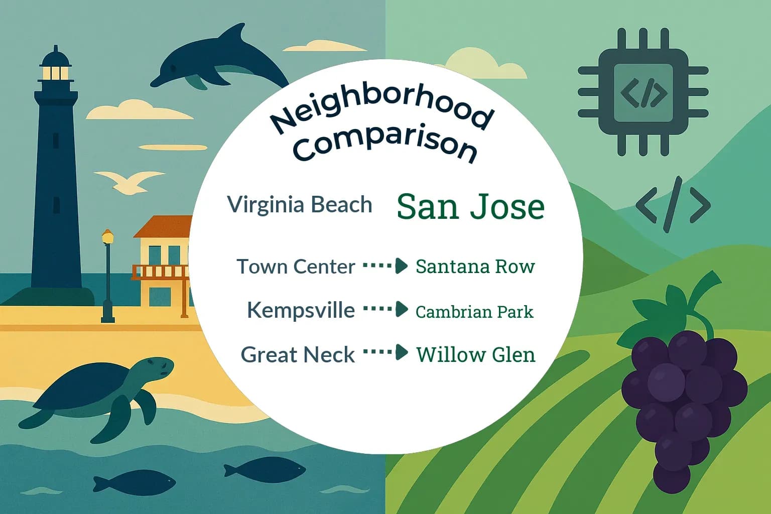 Virginia Beach vs San Jose Neighborhood Comparison