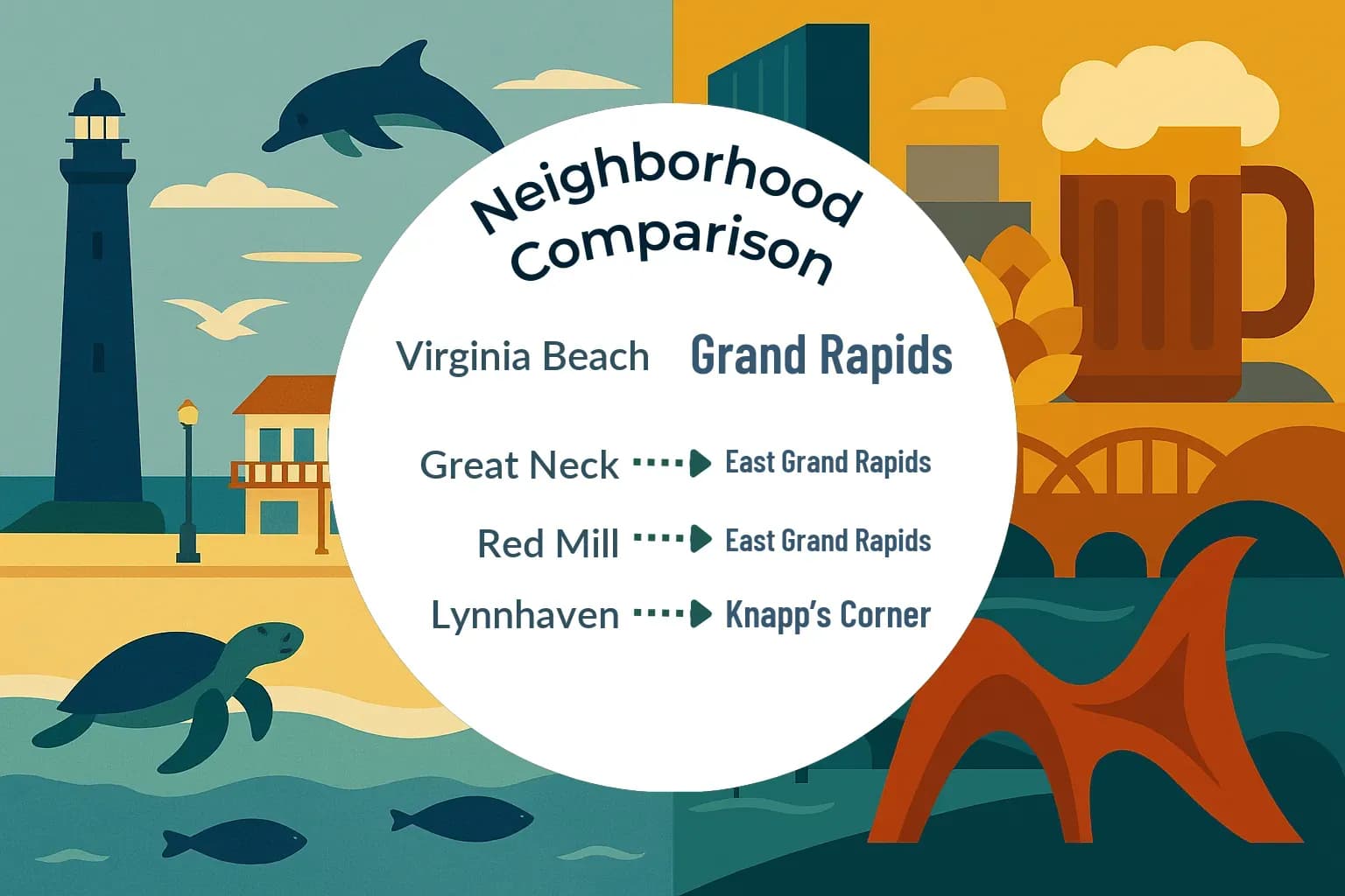 Virginia Beach vs Grand Rapids Neighborhood Comparison