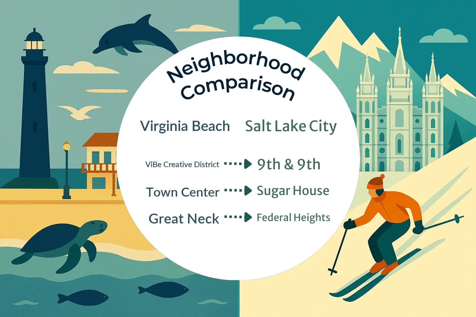 Virginia Beach vs Salt Lake City Neighborhood Comparison