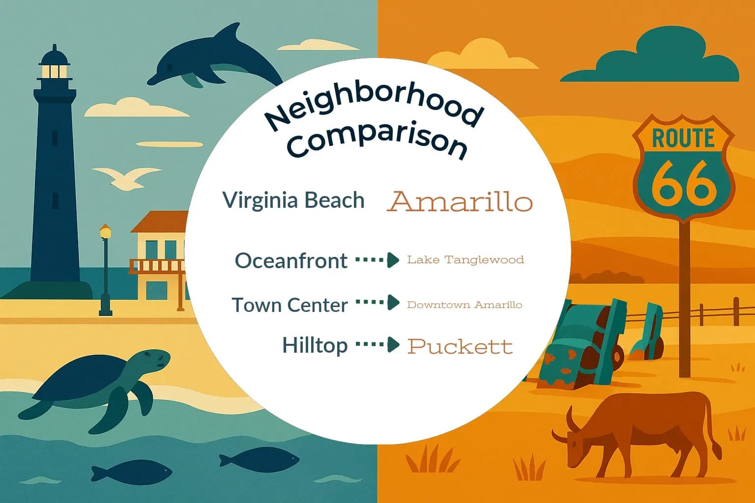 Virginia Beach vs Amarillo Neighborhood Comparison