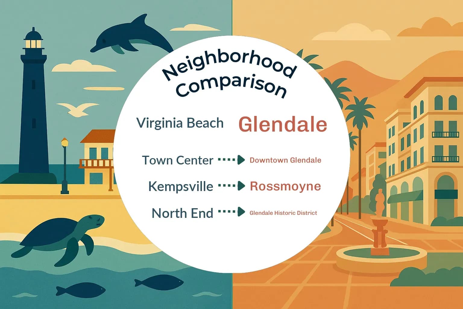 Virginia Beach vs Glendale Neighborhood Comparison