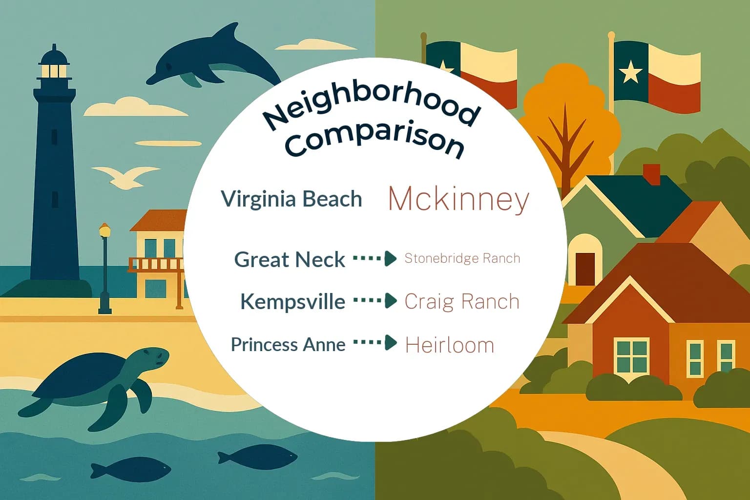Virginia Beach vs Mckinney Neighborhood Comparison