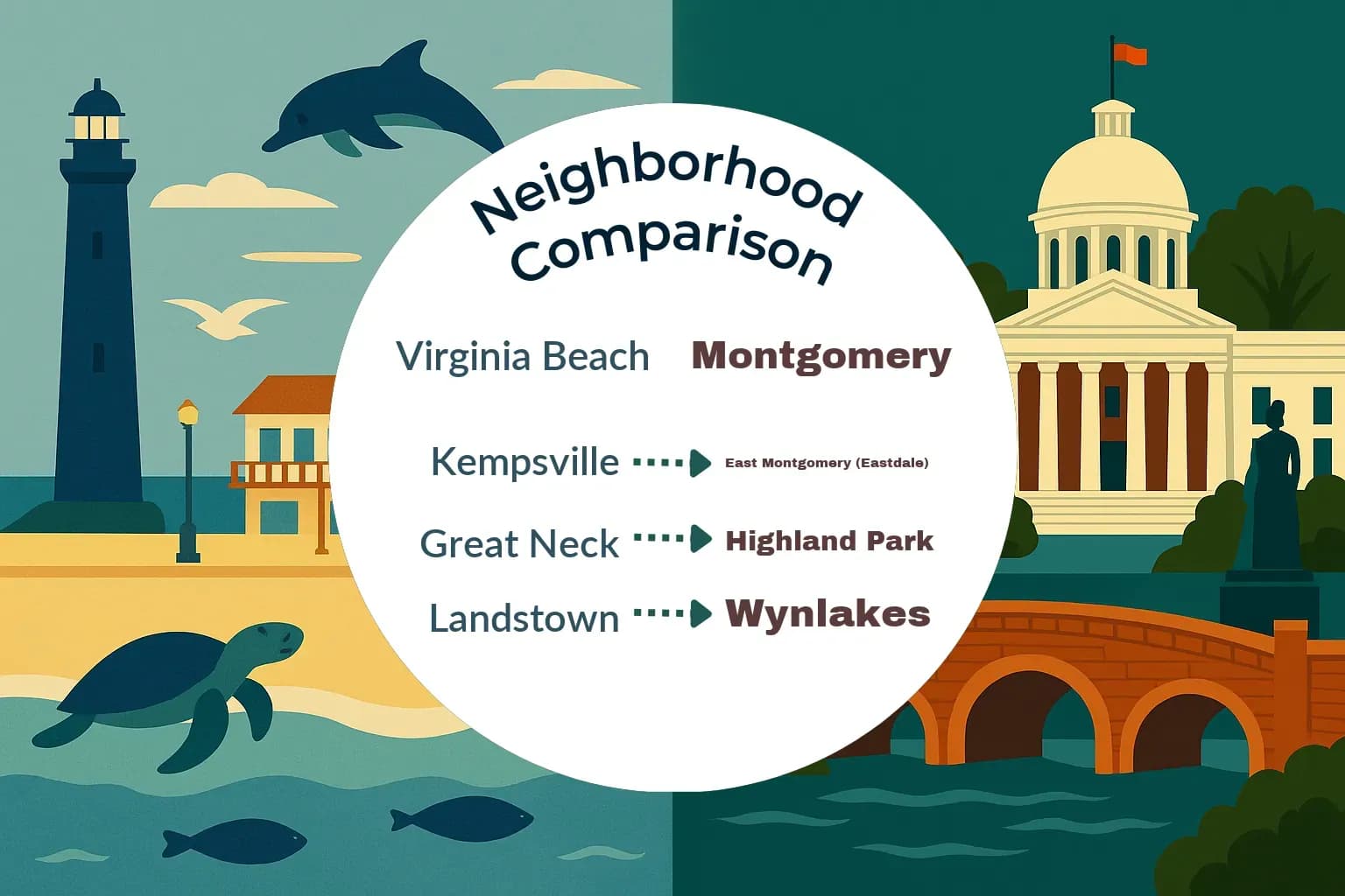 Virginia Beach vs Montgomery Neighborhood Comparison