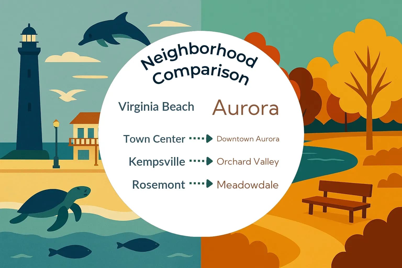 Virginia Beach vs Aurora Neighborhood Comparison