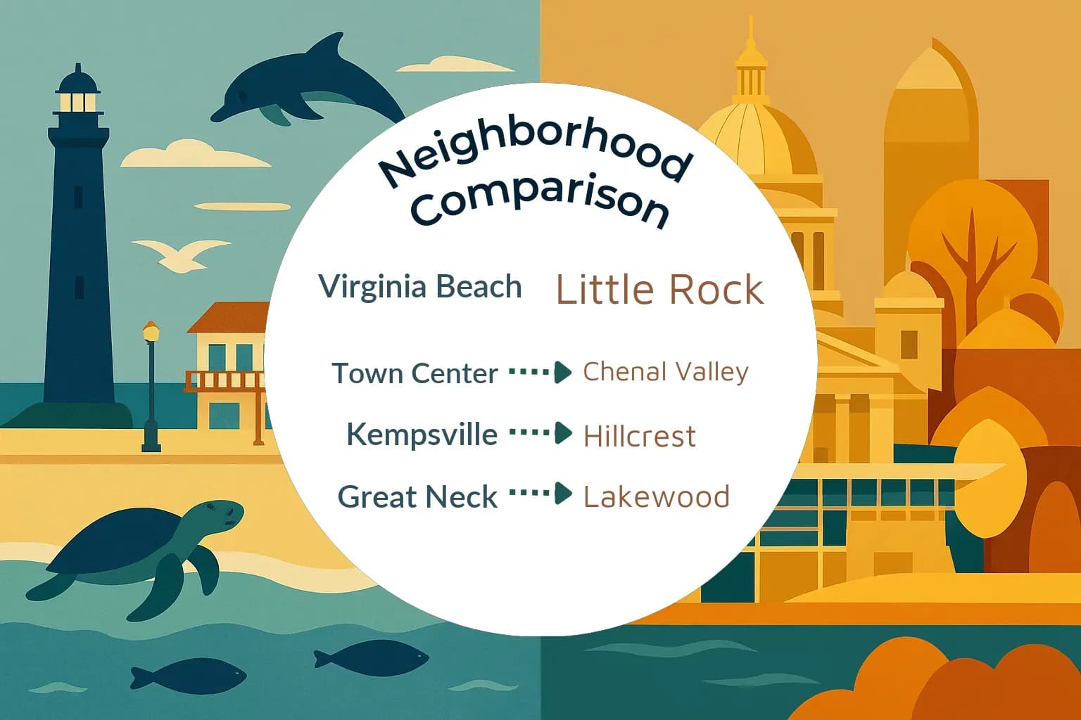 Virginia Beach vs Little Rock Neighborhood Comparison