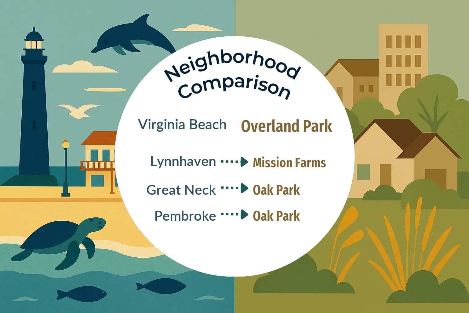 Virginia Beach vs Overland Park Neighborhood Comparison