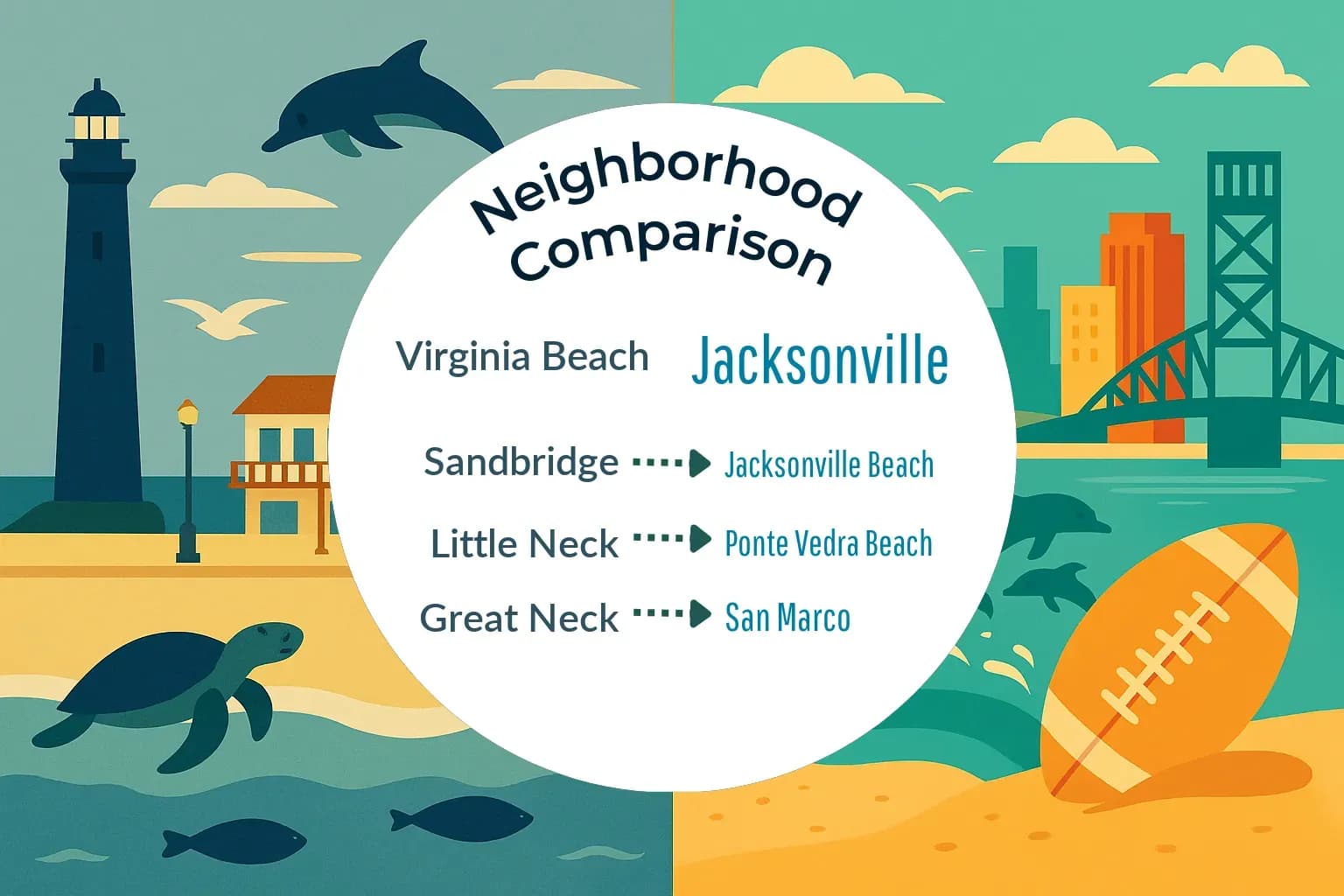Virginia Beach vs Jacksonville Neighborhood Comparison
