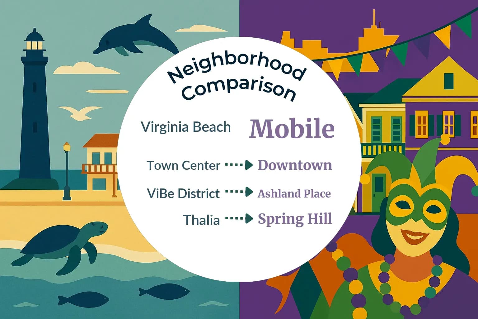Virginia Beach vs Mobile Neighborhood Comparison