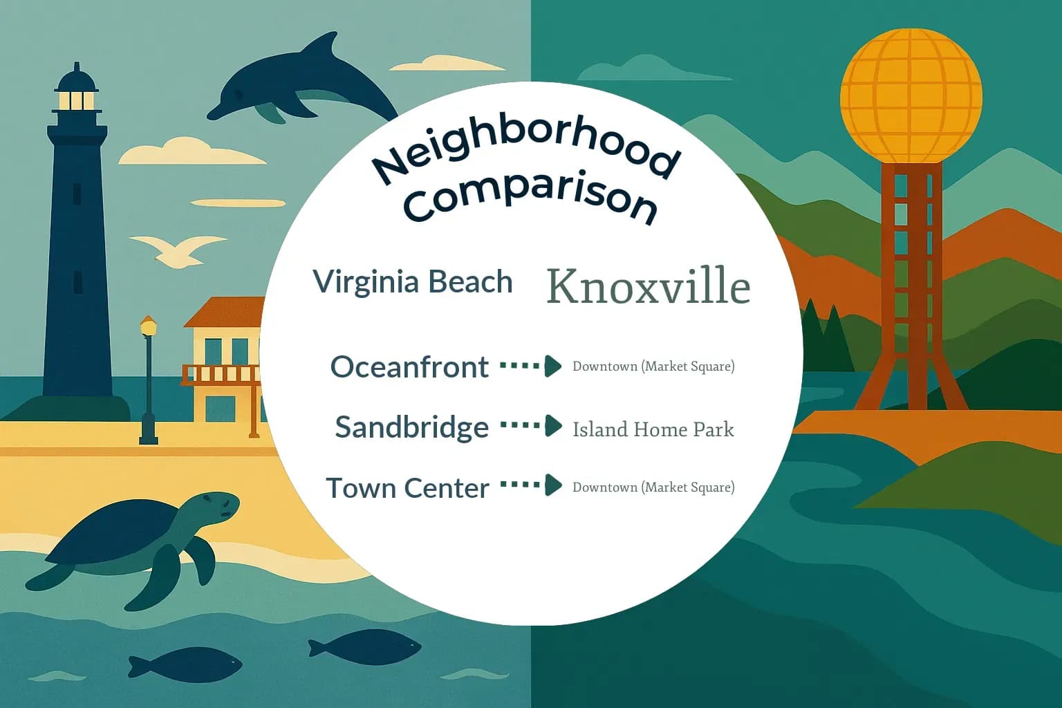 Virginia Beach vs Knoxville Neighborhood Comparison