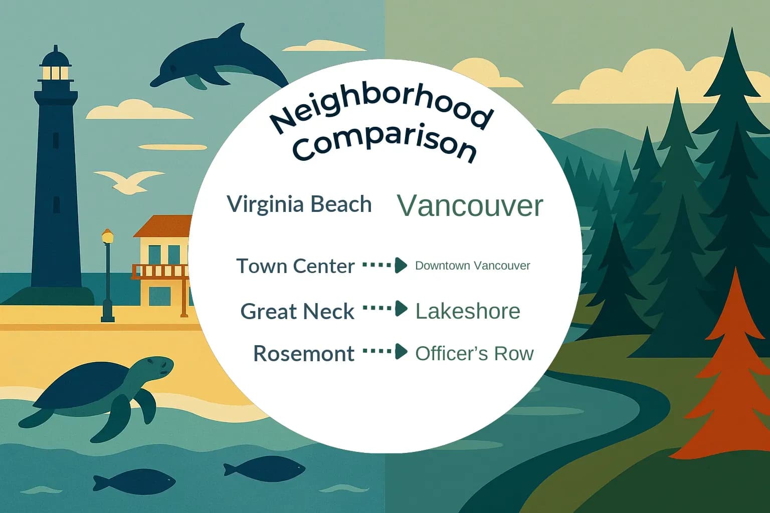 Virginia Beach vs Vancouver Neighborhood Comparison