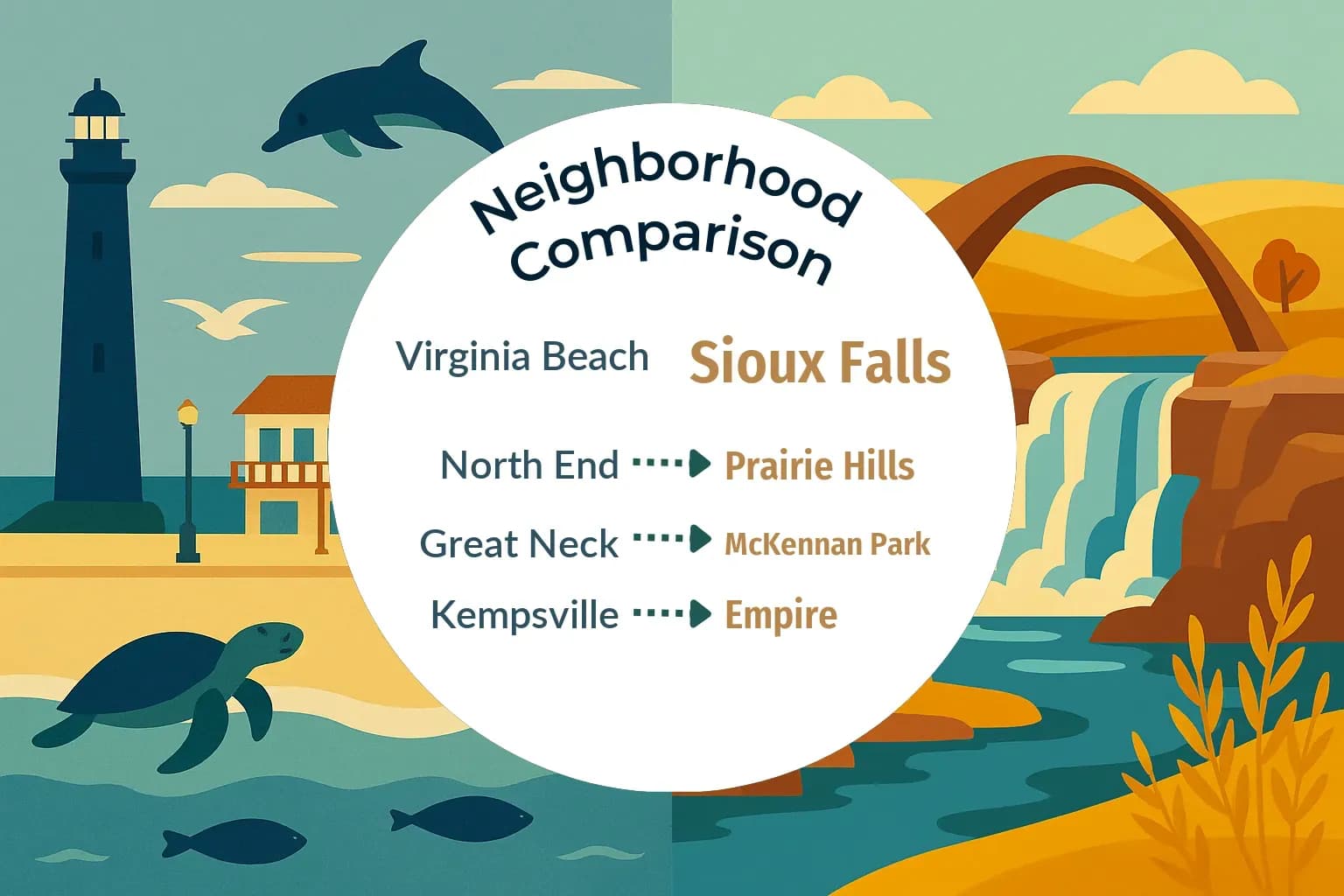 Virginia Beach vs Sioux Falls Neighborhood Comparison