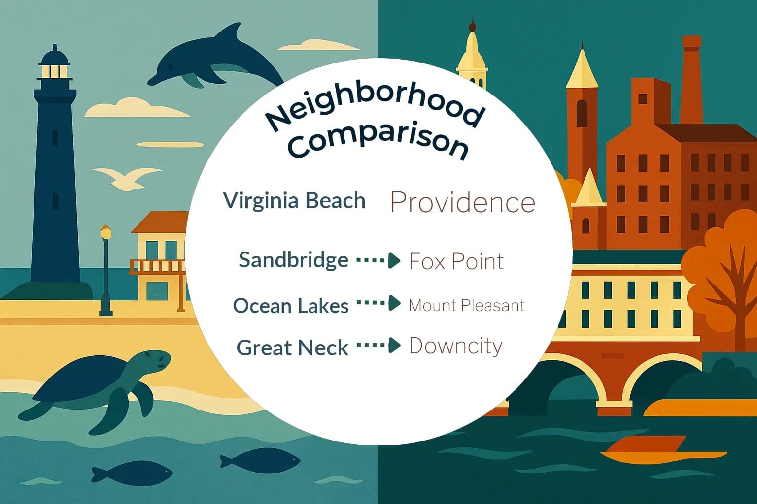 Virginia Beach vs Providence Neighborhood Comparison