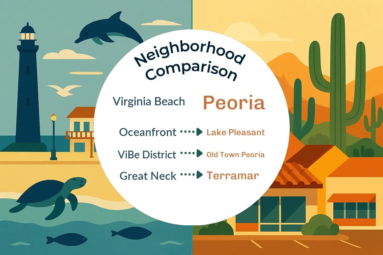 Virginia Beach vs Peoria Neighborhood Comparison