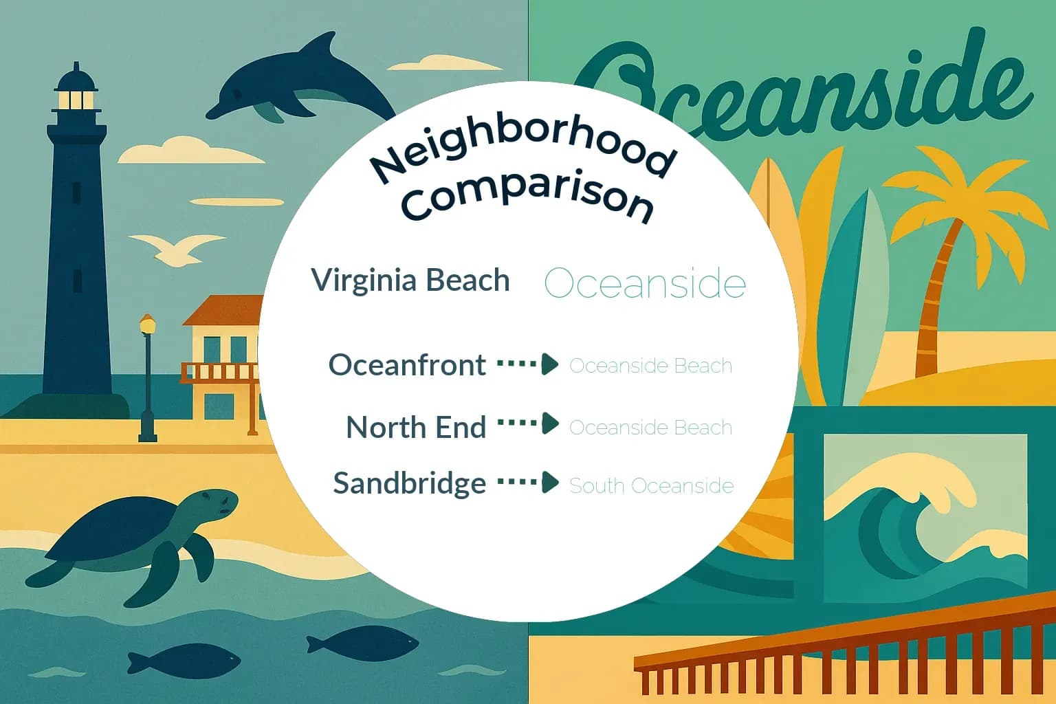 Virginia Beach vs Oceanside Neighborhood Comparison