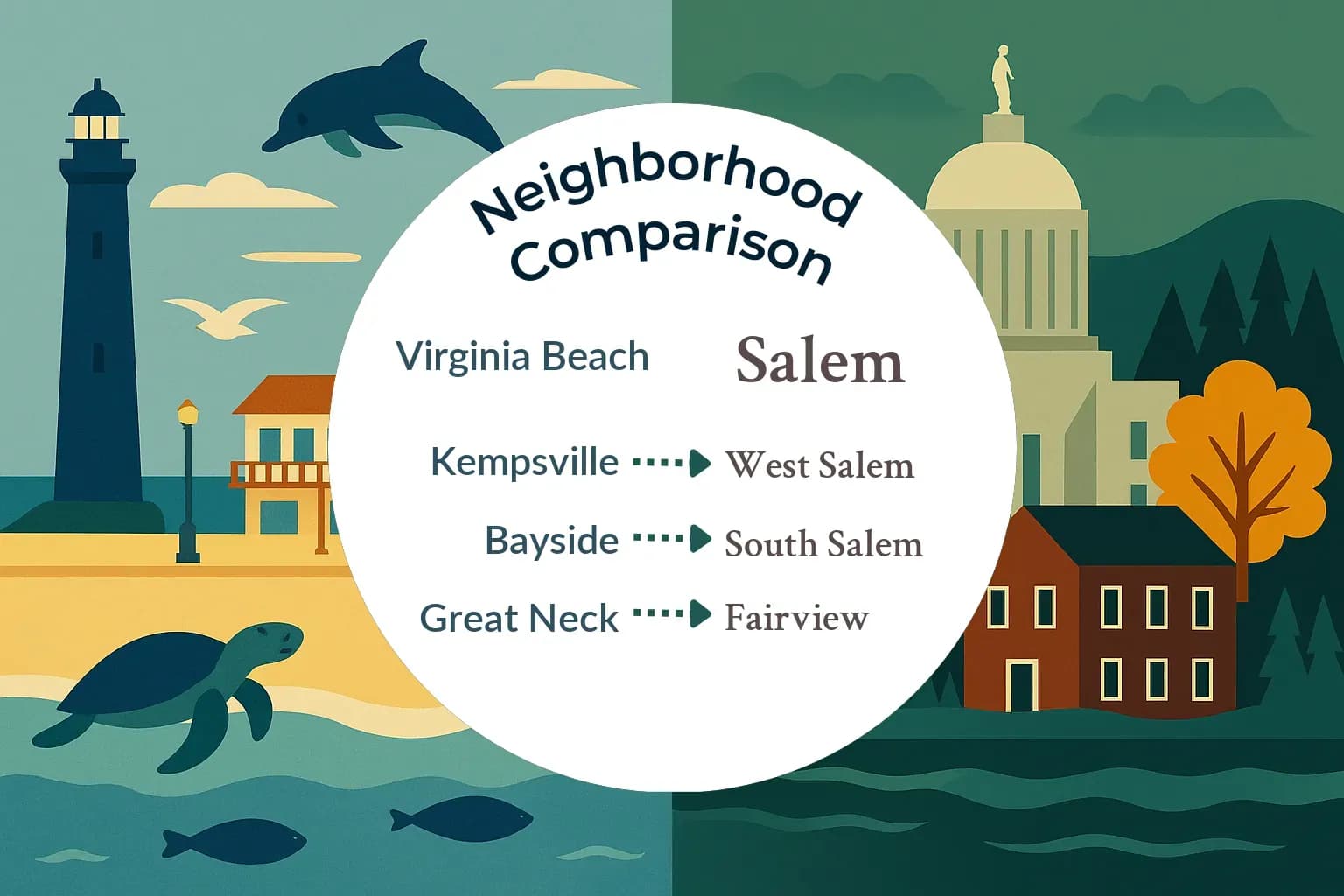 Virginia Beach vs Salem Neighborhood Comparison