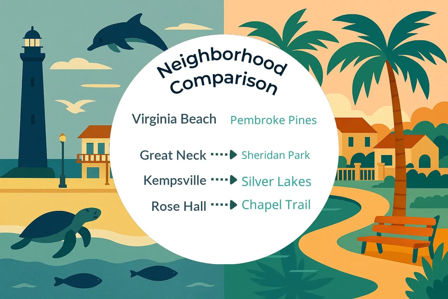 Virginia Beach vs Pembroke Pines Neighborhood Comparison