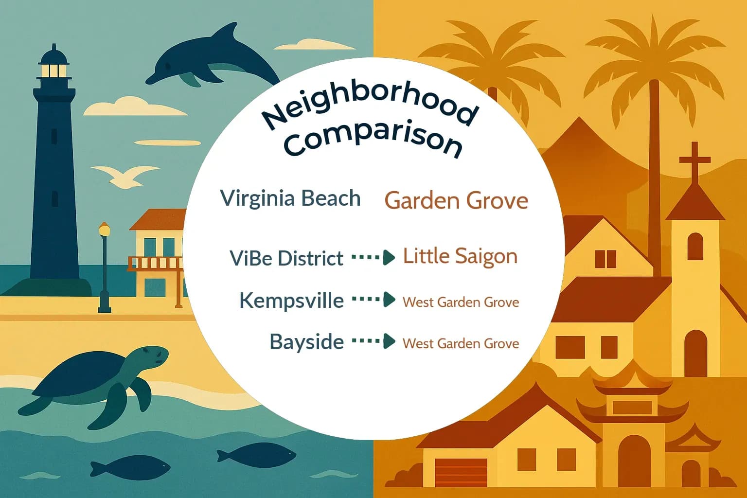 Virginia Beach vs Garden Grove Neighborhood Comparison