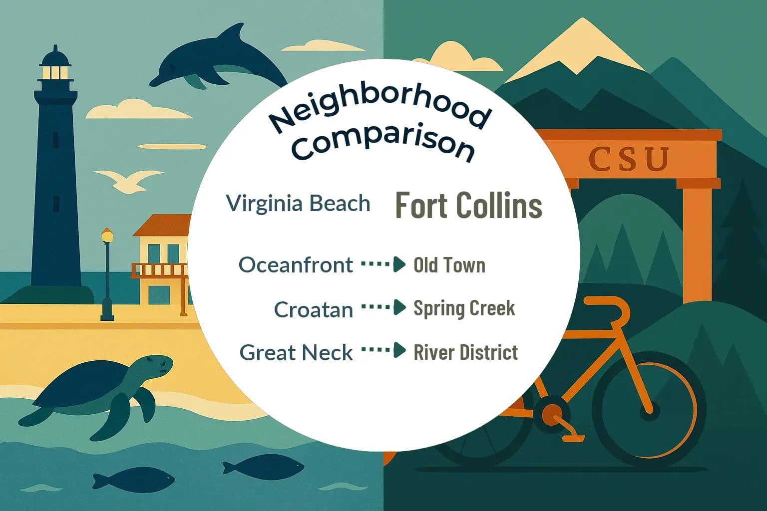 Virginia Beach vs Fort Collins Neighborhood Comparison