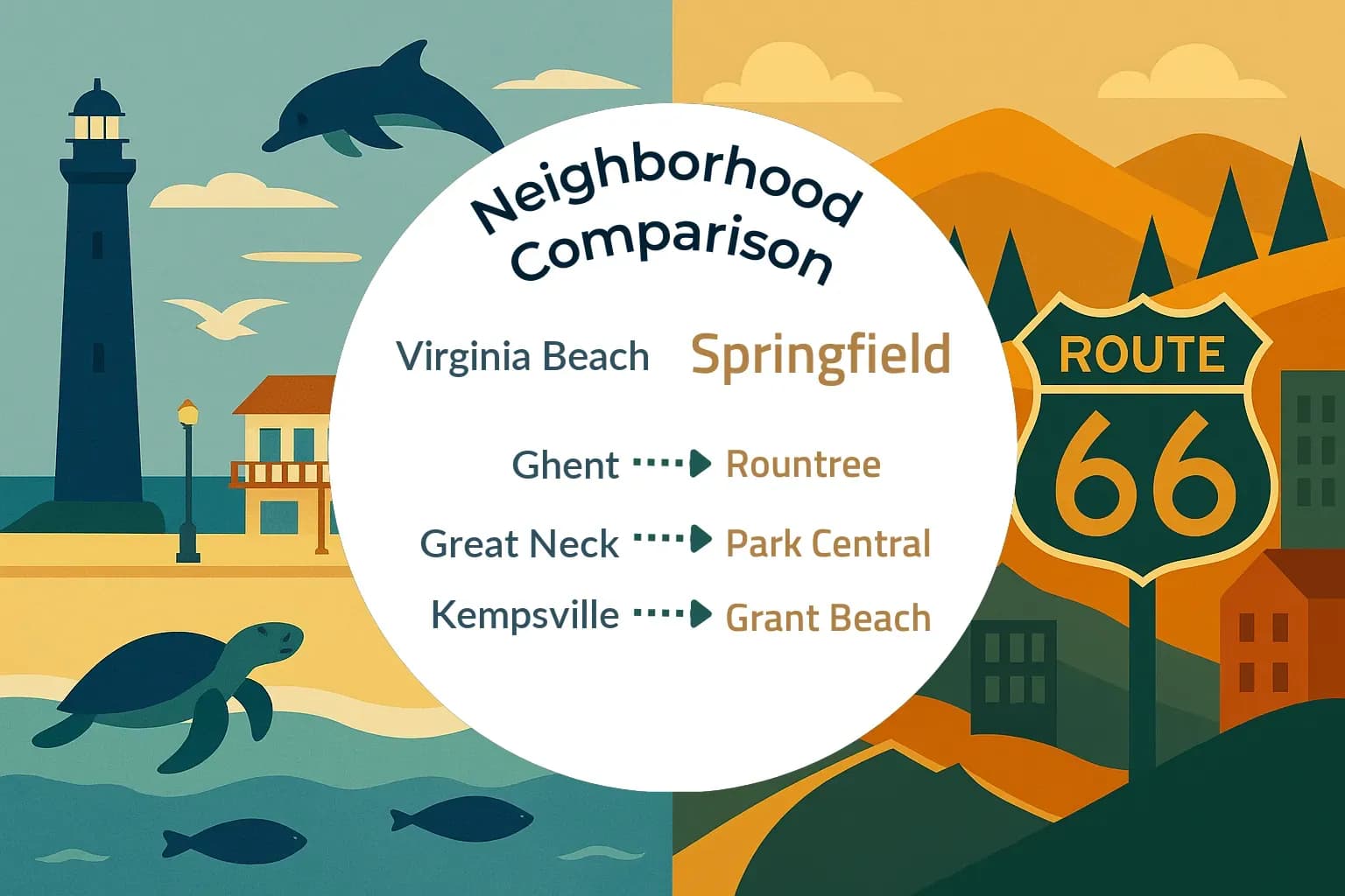 Virginia Beach vs Springfield Neighborhood Comparison