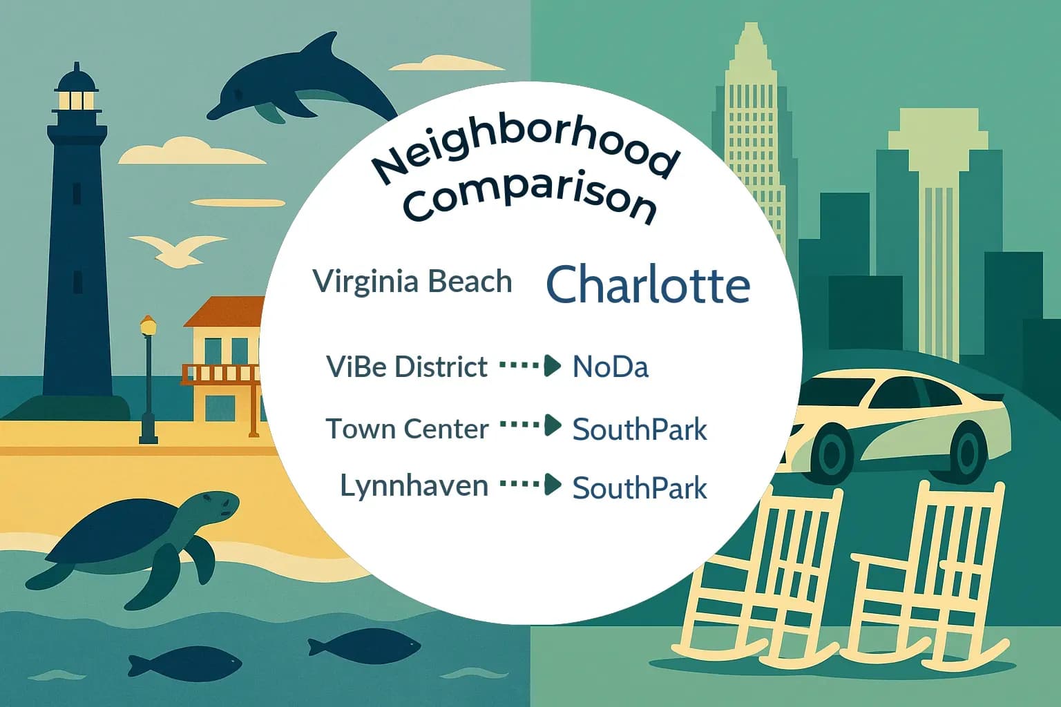 Virginia Beach vs Charlotte Neighborhood Comparison
