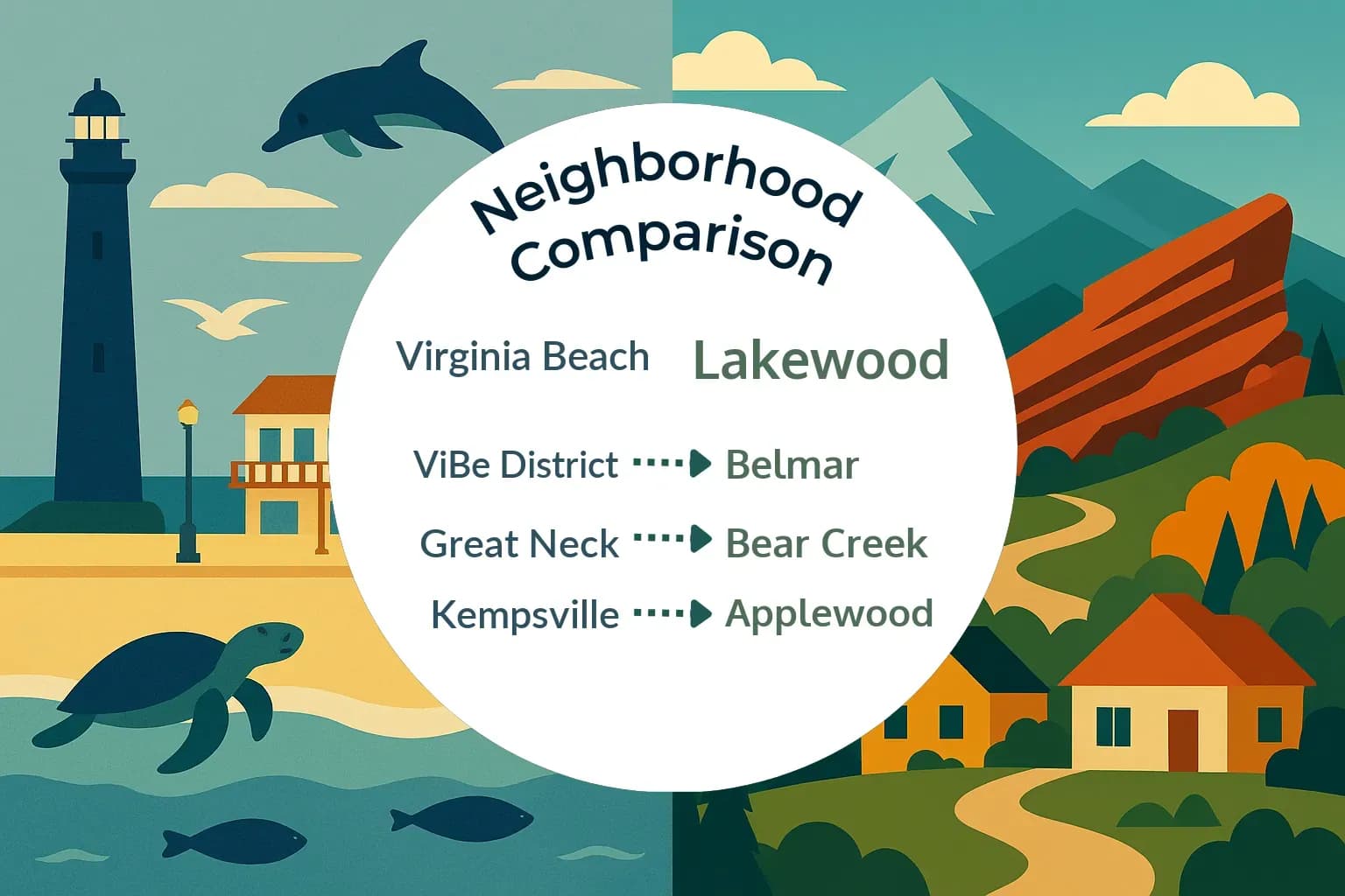 Virginia Beach vs Lakewood Neighborhood Comparison