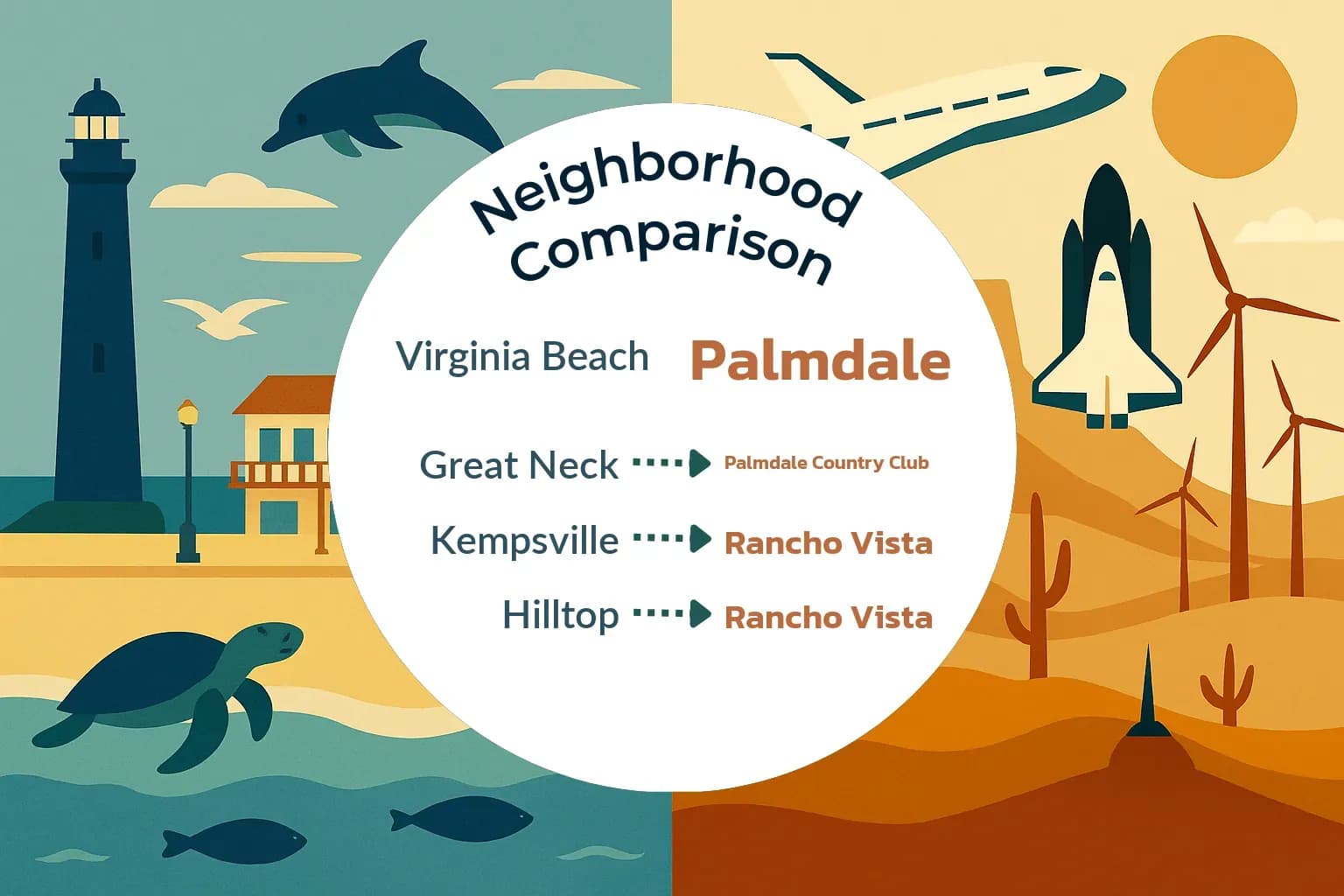 Virginia Beach vs Palmdale Neighborhood Comparison