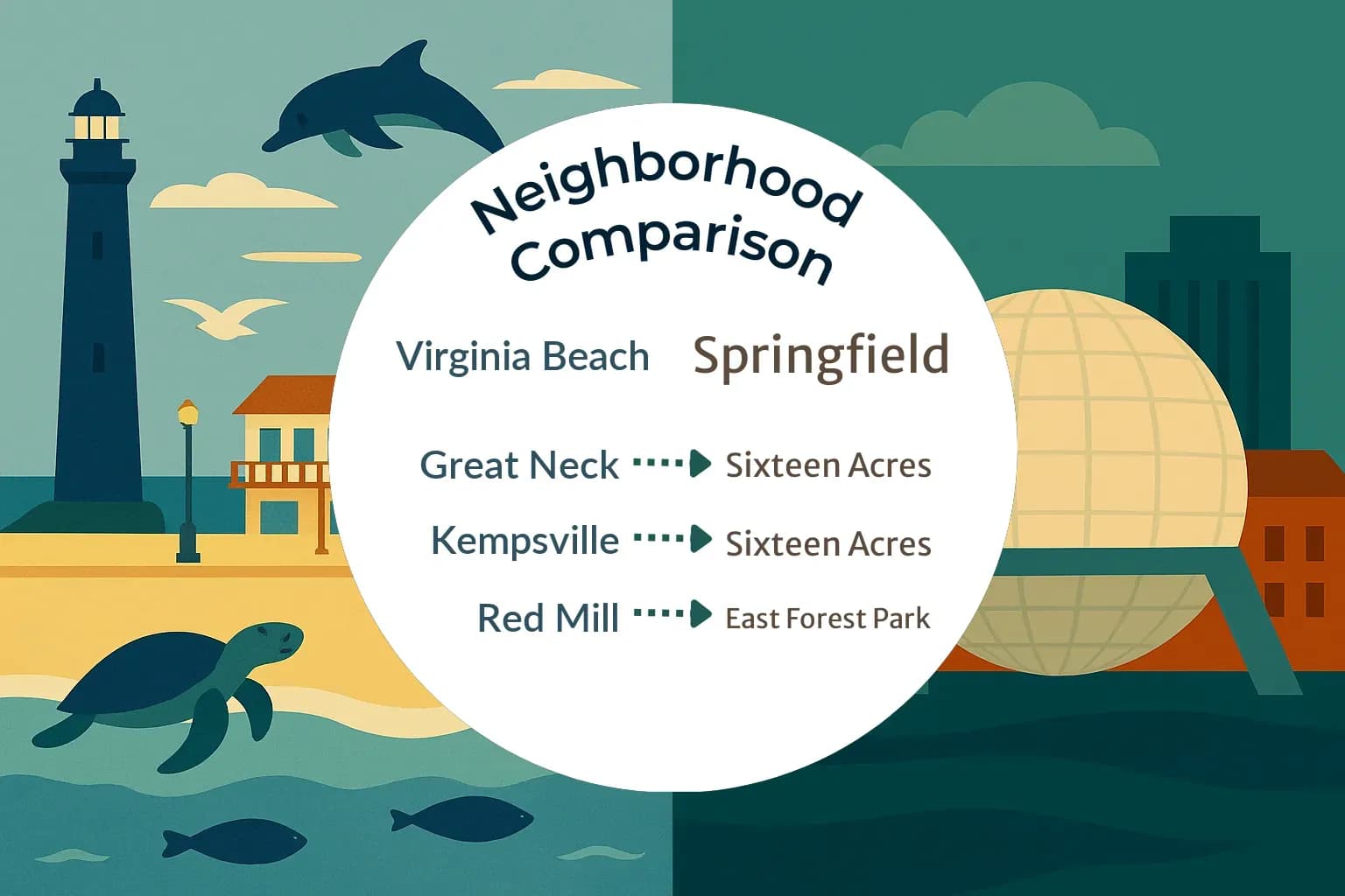 Virginia Beach vs Springfield Neighborhood Comparison